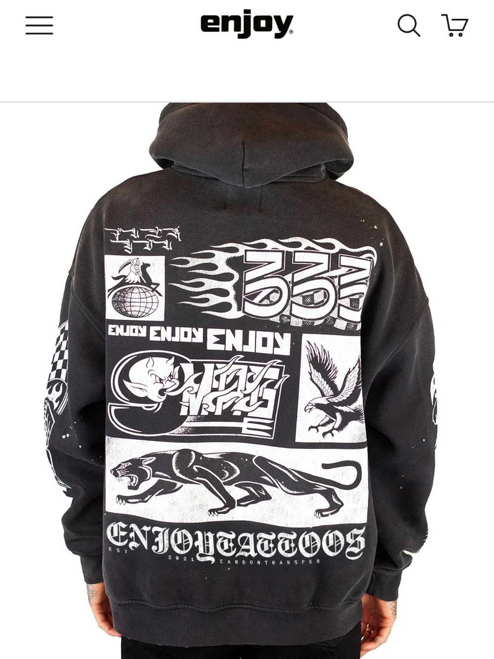 Enjoy Tattoo Race Way Hoodie - Picture 3 of 5